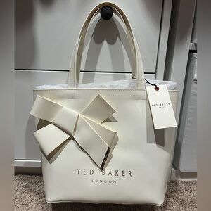 NEW Ted Baker White Bow Tote Bag